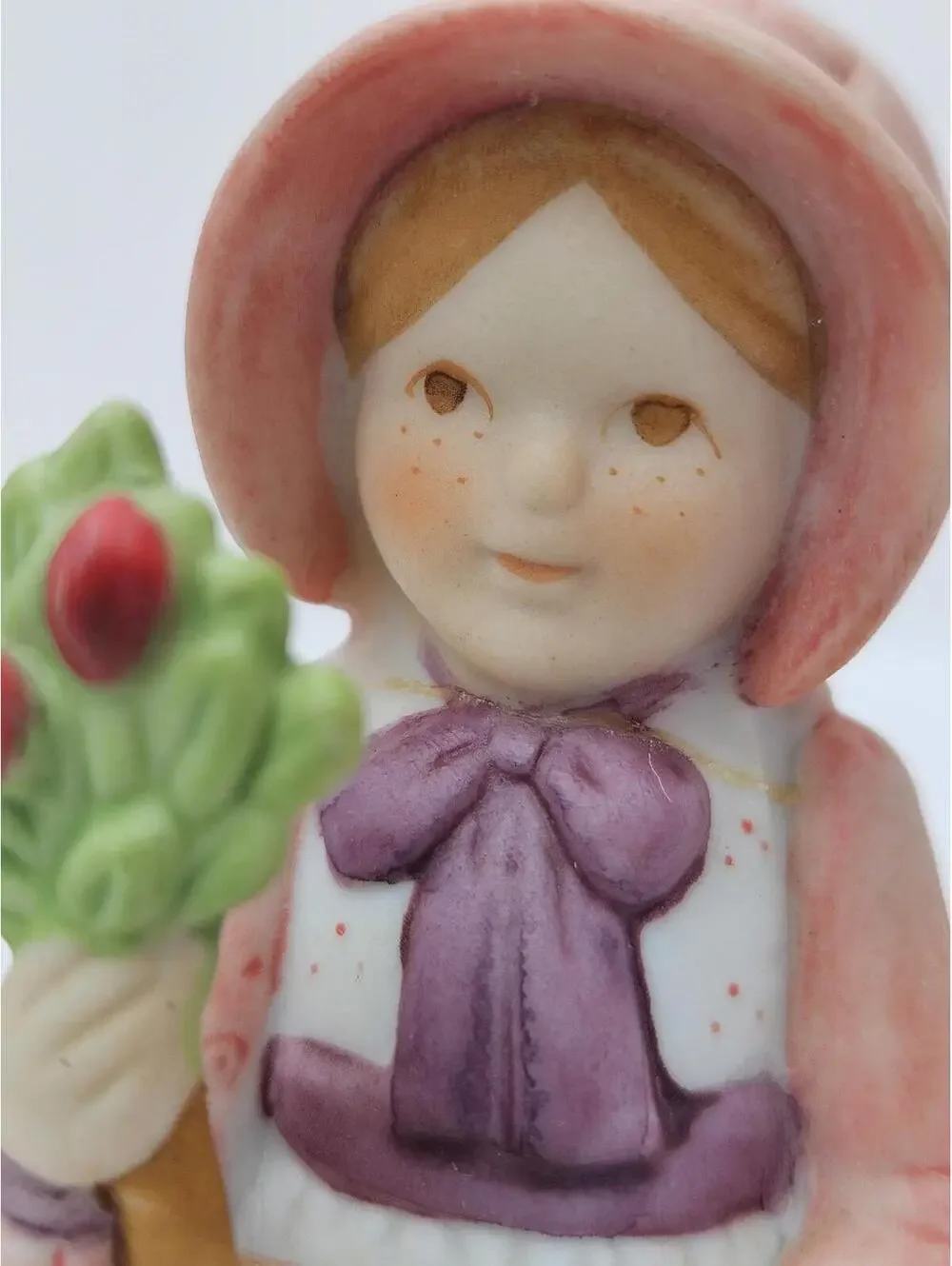 Vintage Holly Hobbie Figurine Girl Gardener Watering Can Flowers 70s Retro